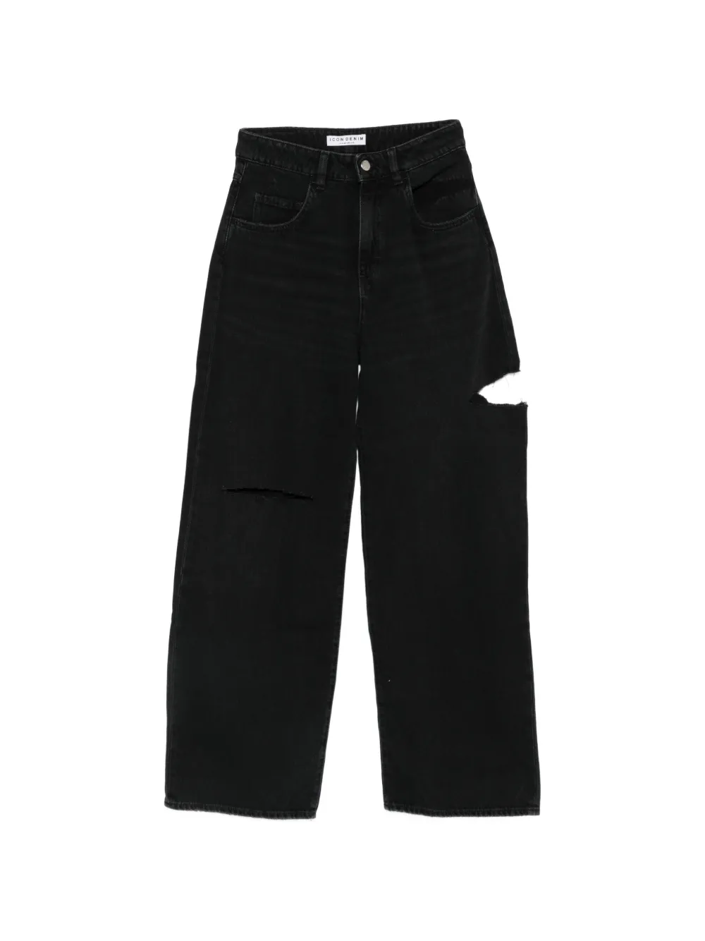 ICON DENIM Poppy ripped jeans - Nero