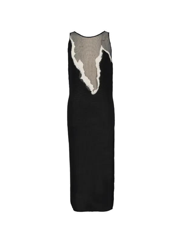 black mesh panel midi dress Trina Mesh Ruched Midi Dress  SEROYA