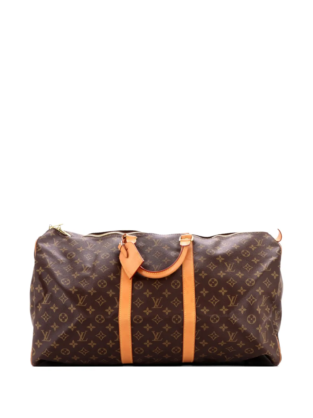 Louis Vuitton Pre-Owned Keepall Bag Monogram Canvas 55 travel bag - Marrone