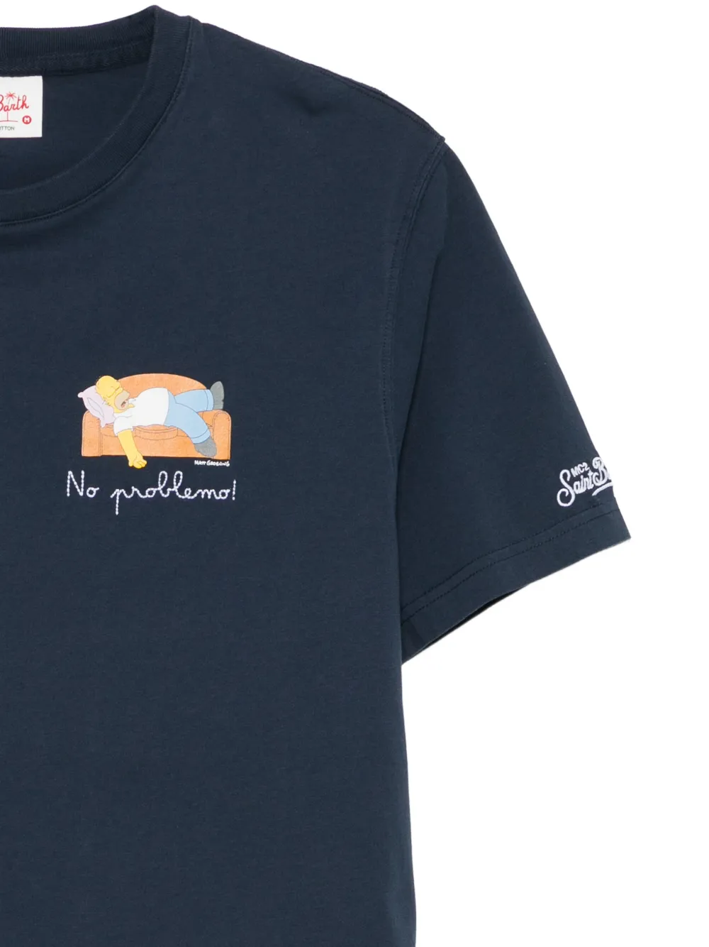 MC2 Saint Barth Portofino T-shirt met grafische print Blauw
