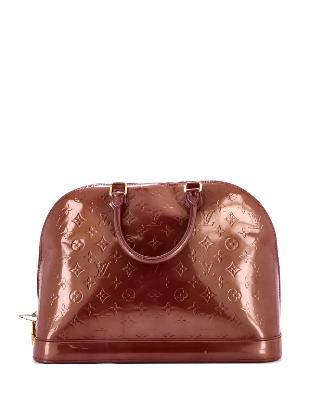 Louis Vuitton Pre-Owned Alma Handbag Monogram Vernis GM satchel - Rot