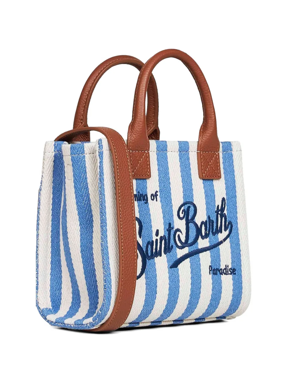 MC2 Saint Barth Vanity shopper met geborduurd logo Blauw