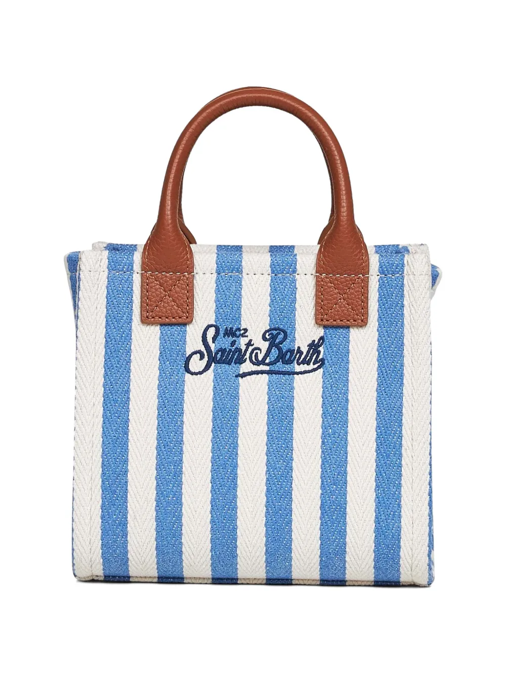 MC2 Saint Barth Vanity shopper met geborduurd logo Blauw