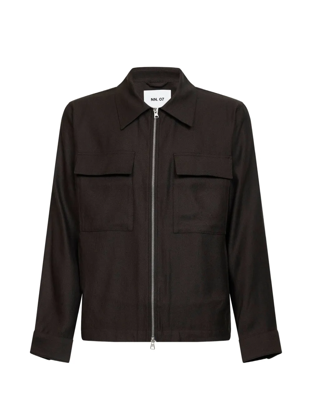 NN07 Alban zip-up jacket - Marrone