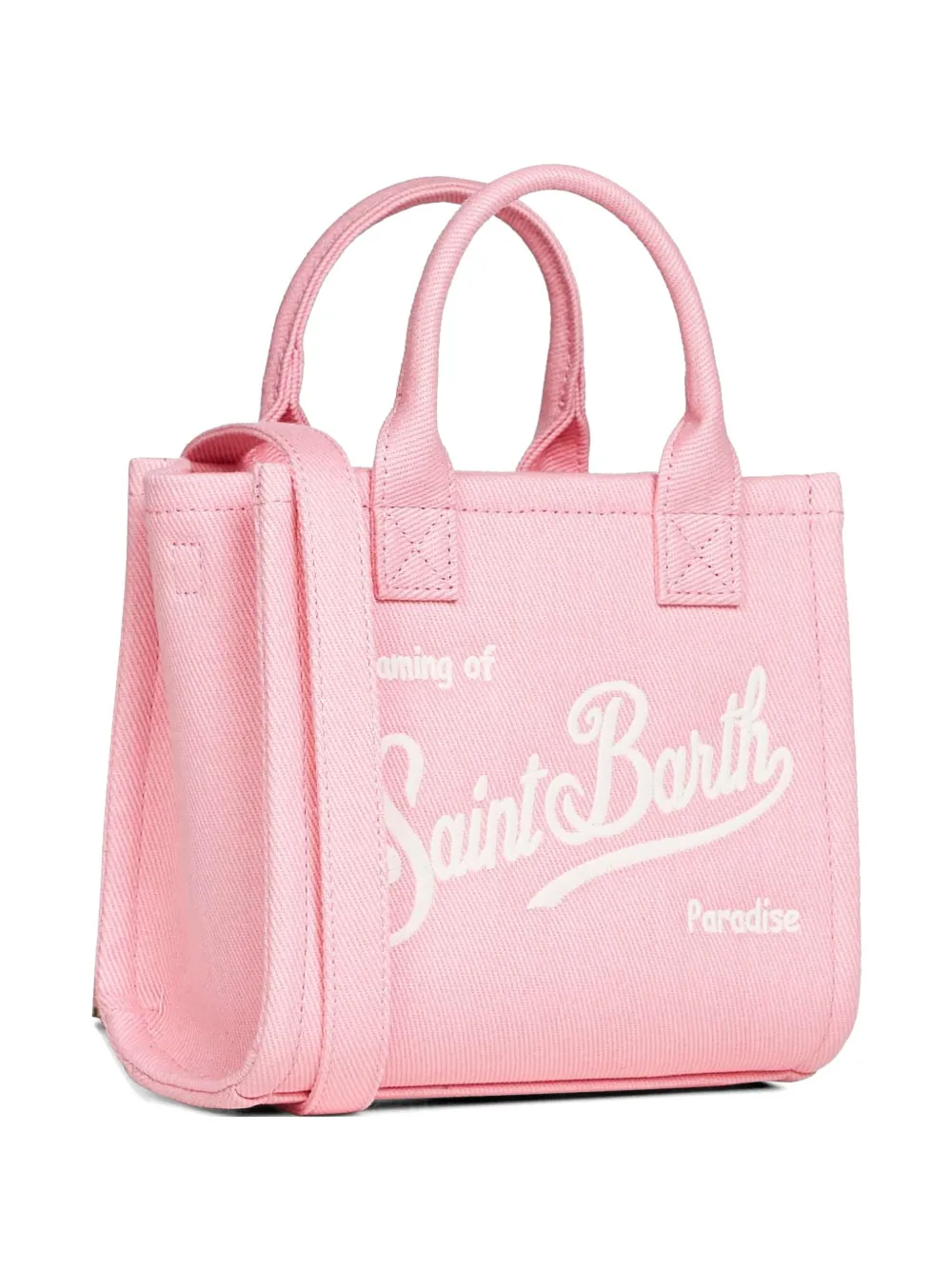 MC2 Saint Barth Vanity shopper met geborduurd logo Roze