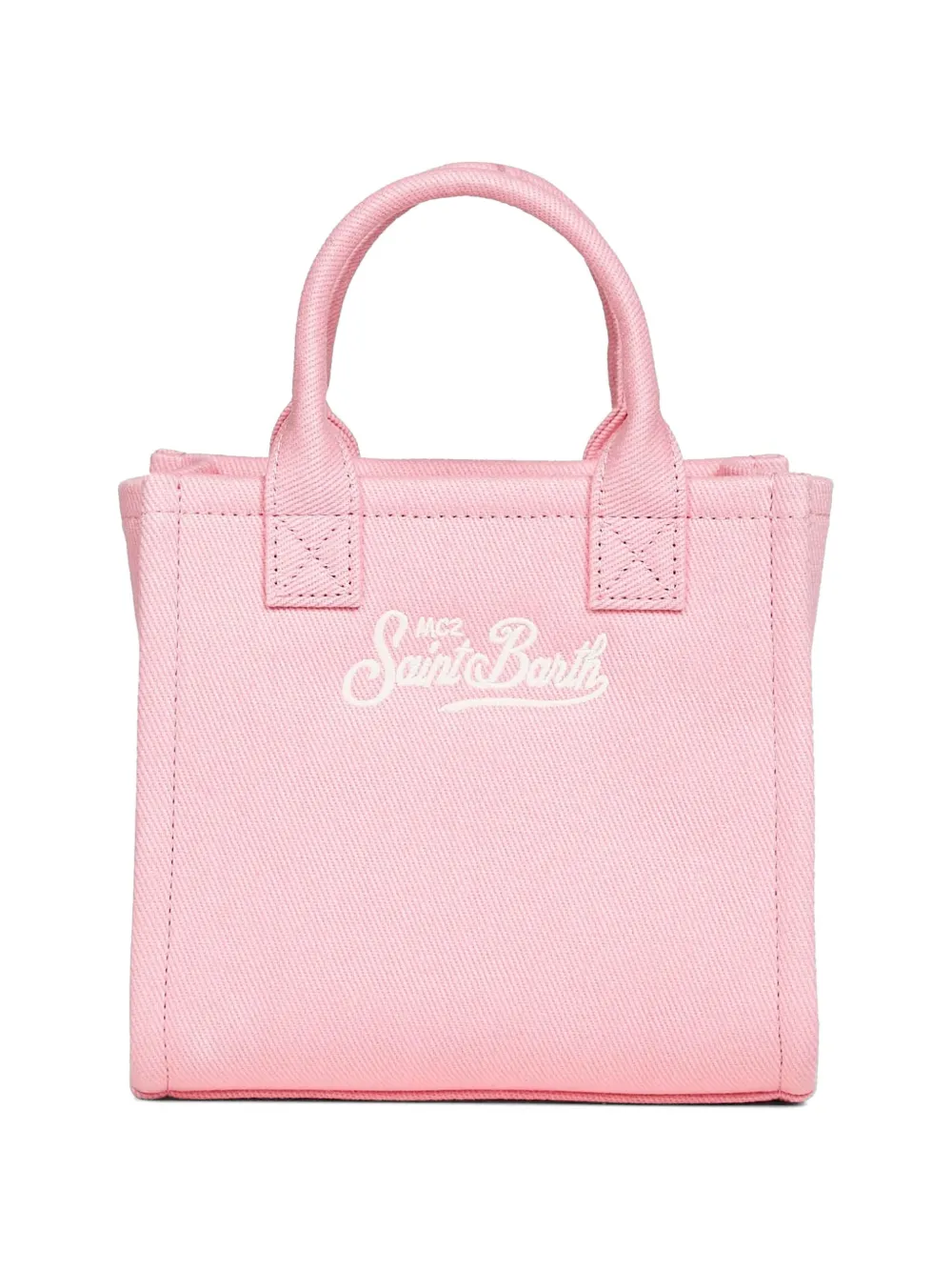 MC2 Saint Barth Vanity shopper met geborduurd logo Roze