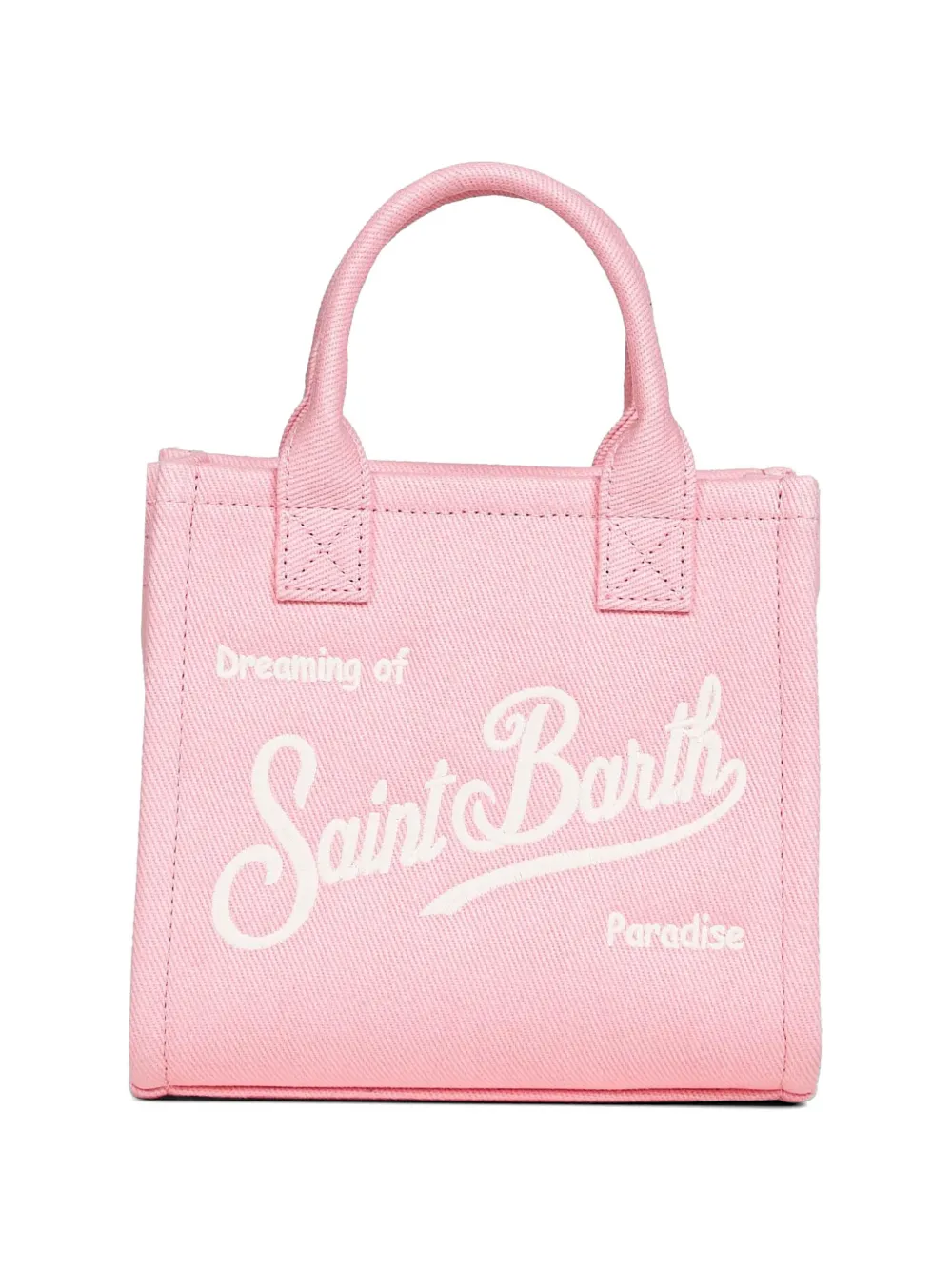 MC2 Saint Barth Vanity shopper met geborduurd logo Roze