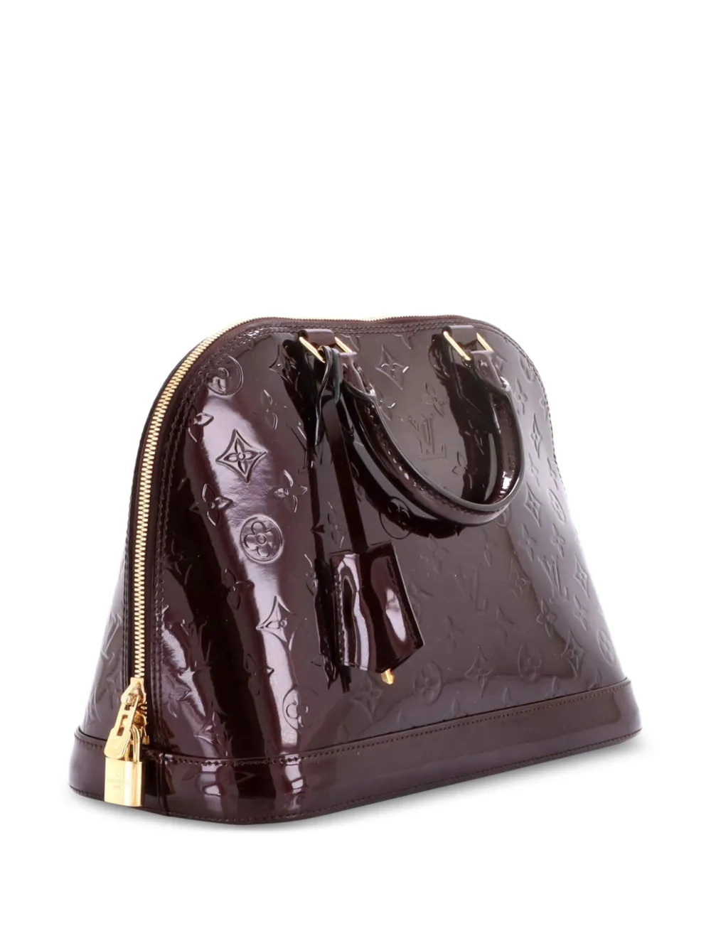 Louis Vuitton Pre-Owned Alma Handbag Monogram Vernis PM satchel - Rosso