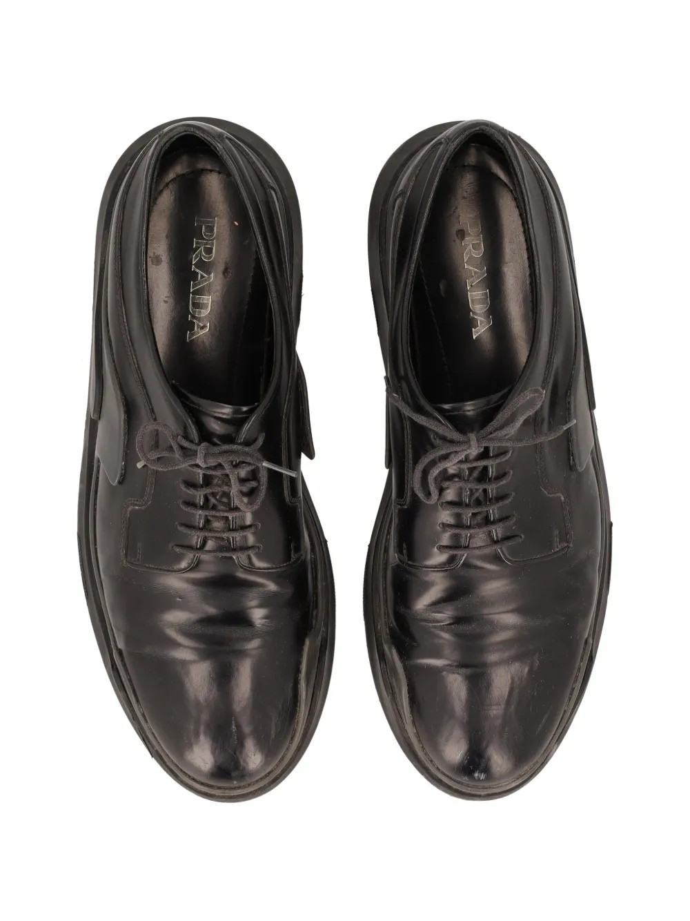Prada Pre-Owned レースアップ シューズ | ブラック | FARFETCH JP