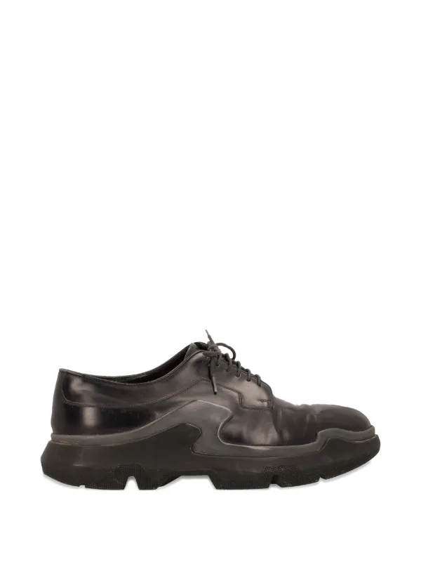 PRADA レースアップ　シューズ　美品 Prada Pre-Owned レースアップ シューズ | ブラック | FARFETCH JP