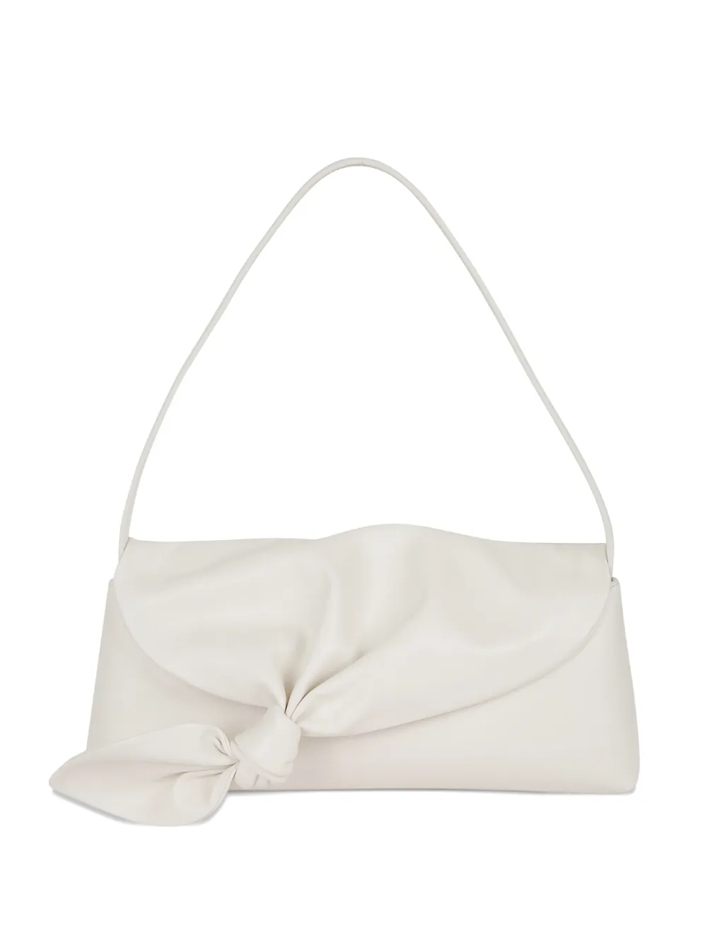 ROTATE BIRGER CHRISTENSEN knot-detail leather shoulder bag - Bianco