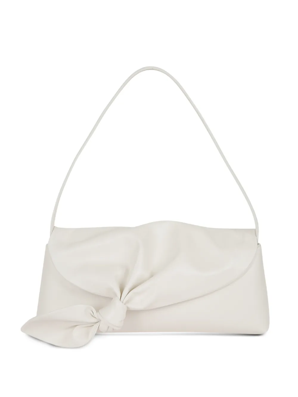 ROTATE BIRGER CHRISTENSEN knot-detail leather shoulder bag - White