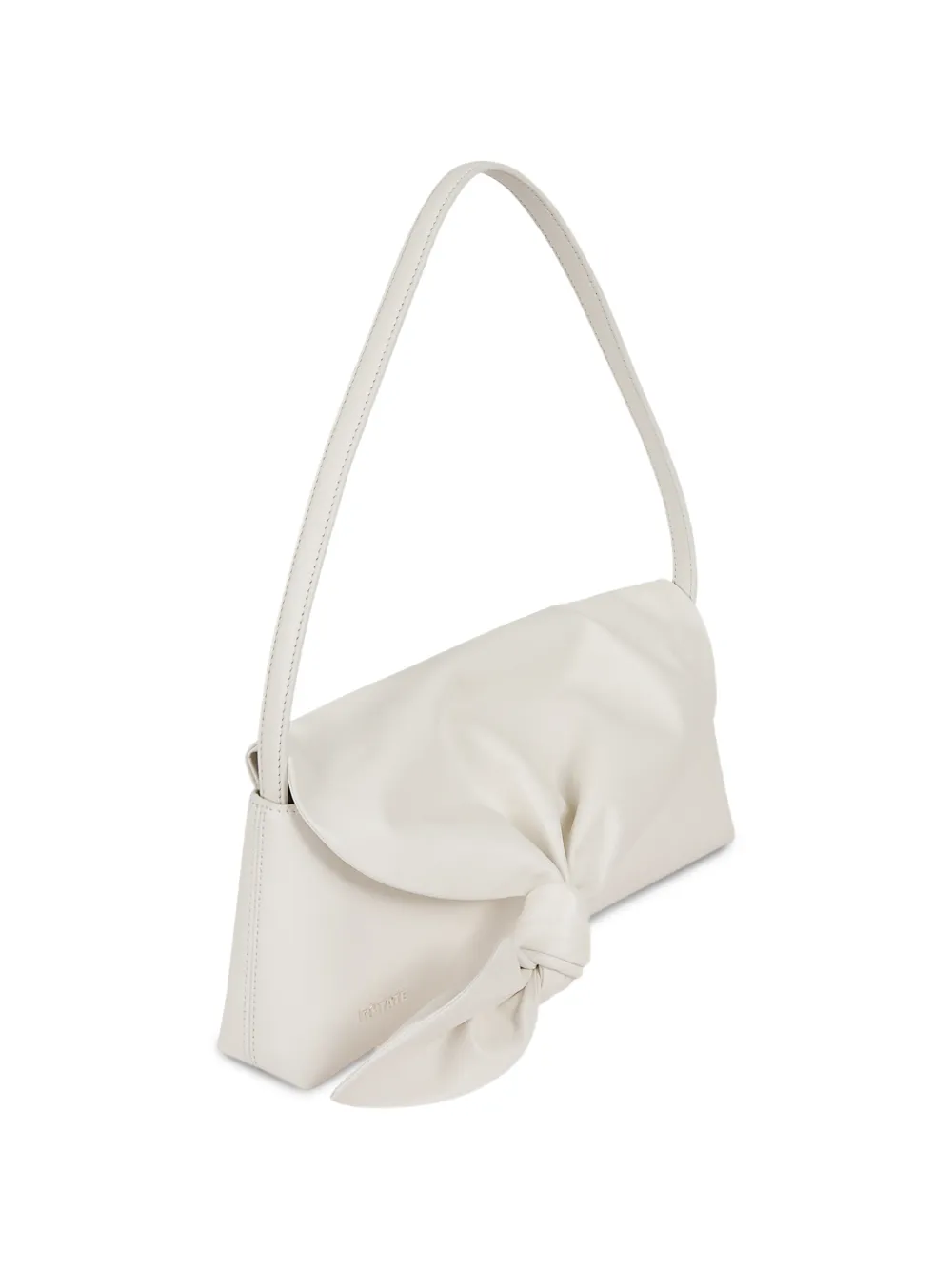 ROTATE BIRGER CHRISTENSEN Leren schoudertas met geknoopt detail Wit