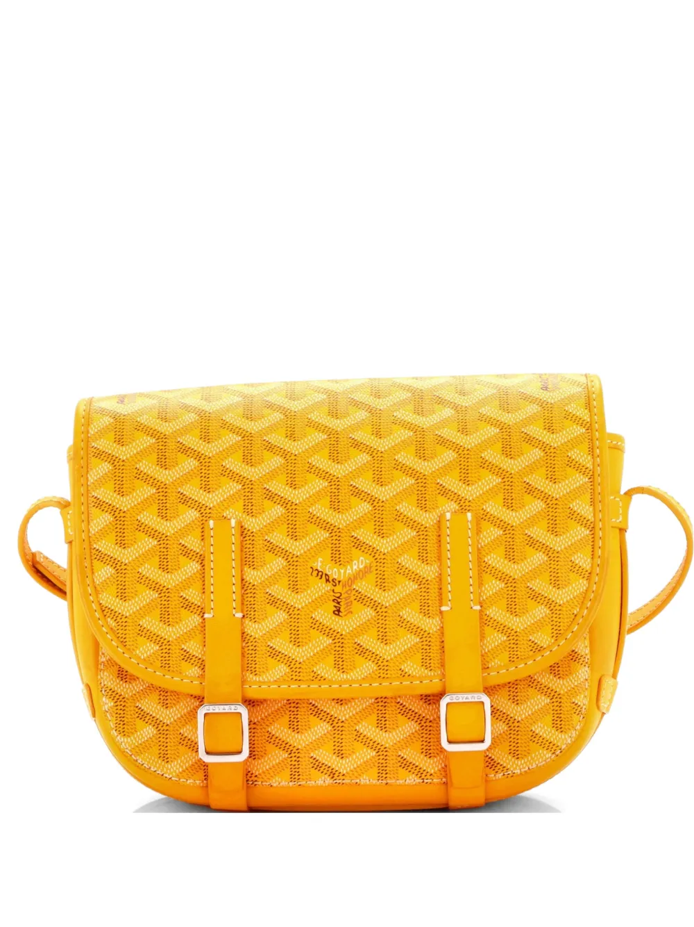 Goyard Pre-Owned Borsa a tracolla Belvedere PM in tela cerata - Giallo