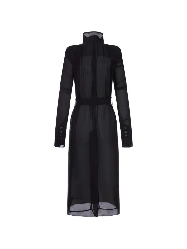 Rick Owens Maria トレンチコート | ブラック | FARFETCH JP