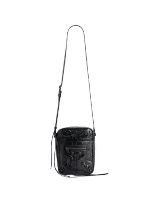 Jimmy Choo Kimi レザー メッセンジャーバッグ | ブラック | FARFETCH JP