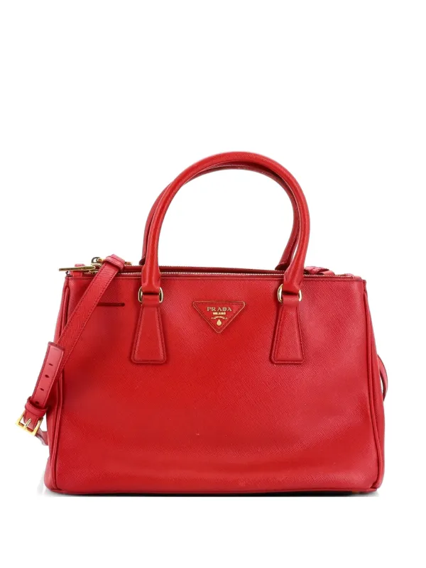 Prada Pre-Owned ダブルジップ ルクス サフィアーノレザー スモール 