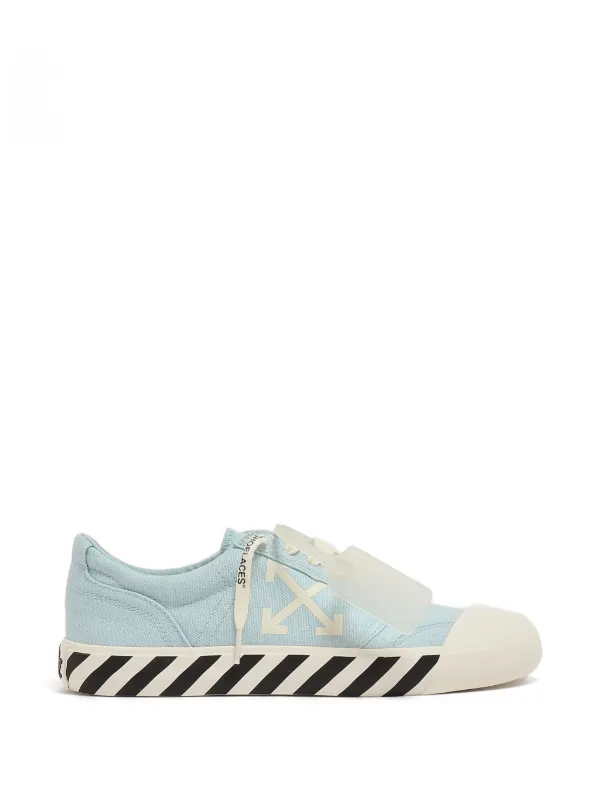 Off-White バルカナイズ レースアップスニーカー | ブルー | FARFETCH JP