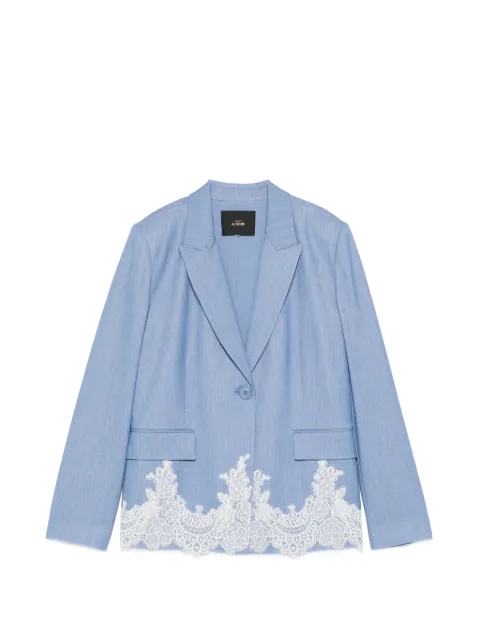 TWINSET lace-trim blazer