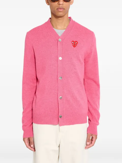 Comme Des Garçons Play Double heart cardigan