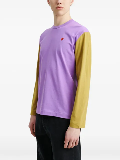 Comme Des Garçons Play heart-patch long-sleeves T-shirt