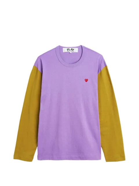 Comme Des Garçons Play heart-patch long-sleeves T-shirt