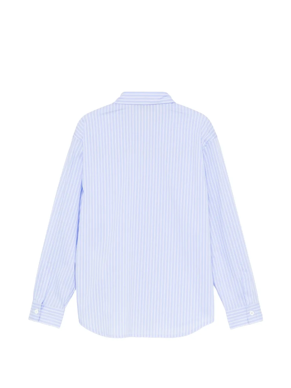 DONDUP KIDS Gestreept shirt met geborduurd logo Blauw