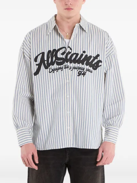AllSaints camisa Adrianne a rayas
