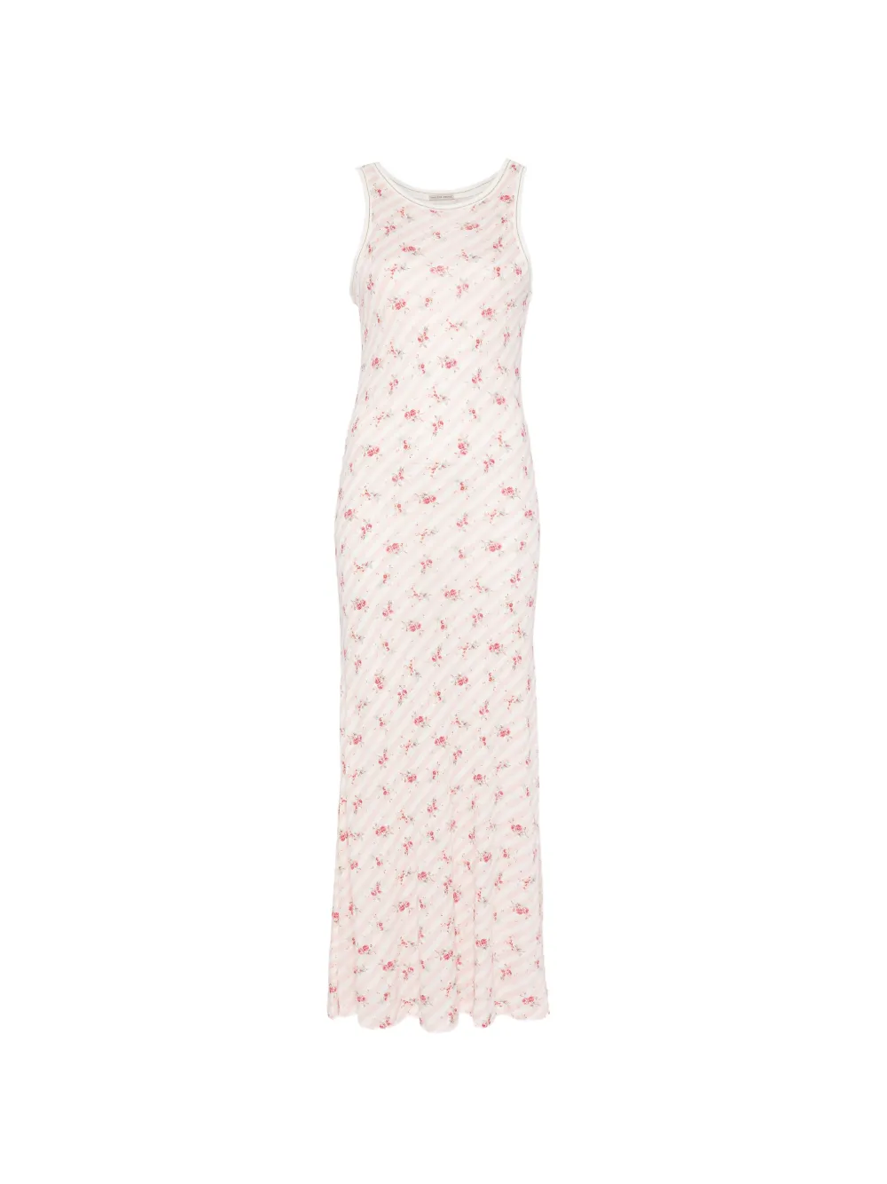 Monica Sarti floral-print striped maxi dress - Rosa