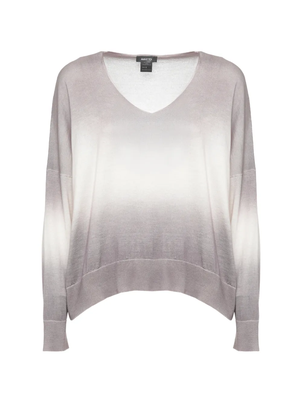 Avant Toi ombré-effect V-neck sweater - Grau