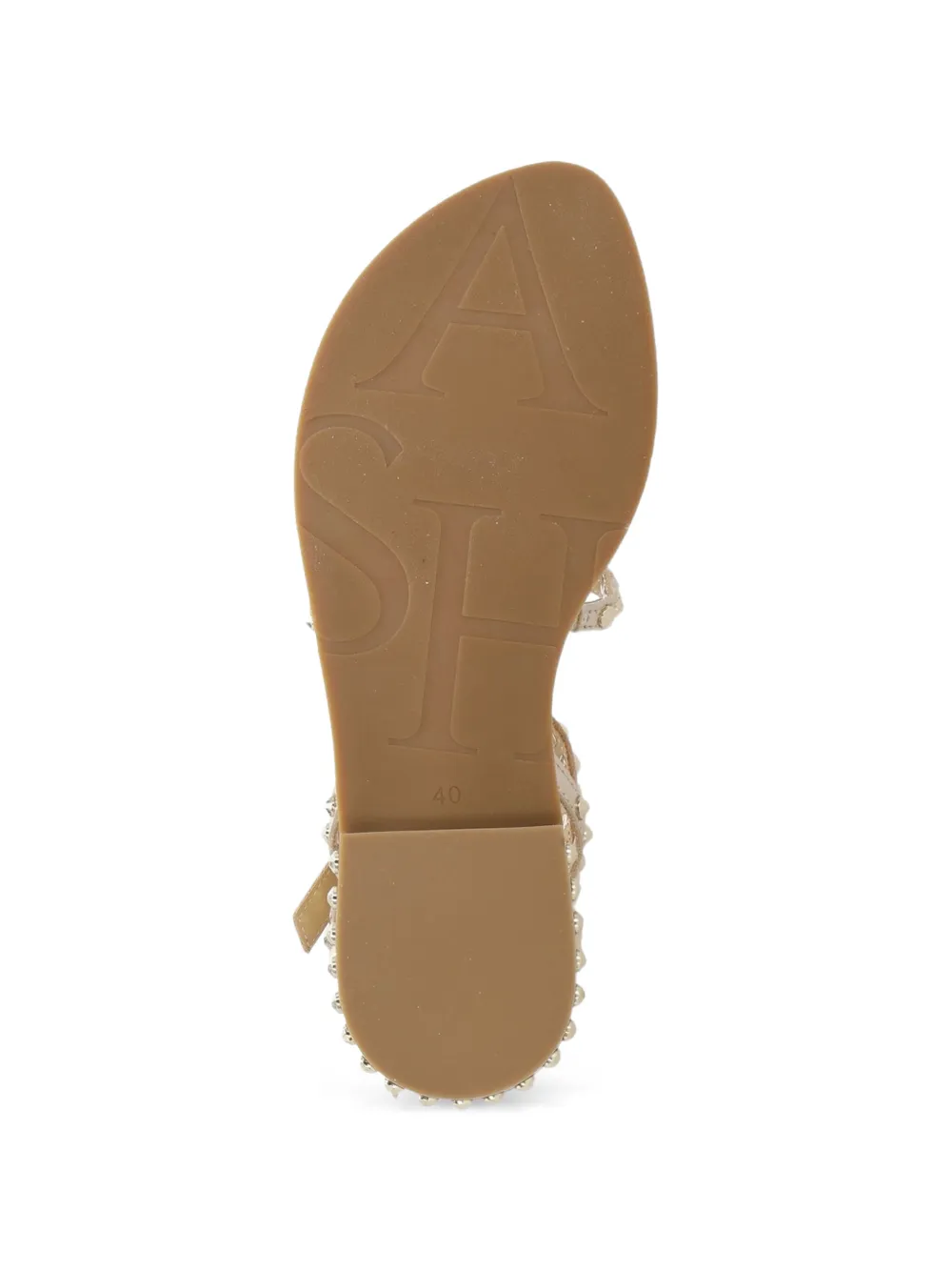 Ash stud-embellished leather sandals Goud