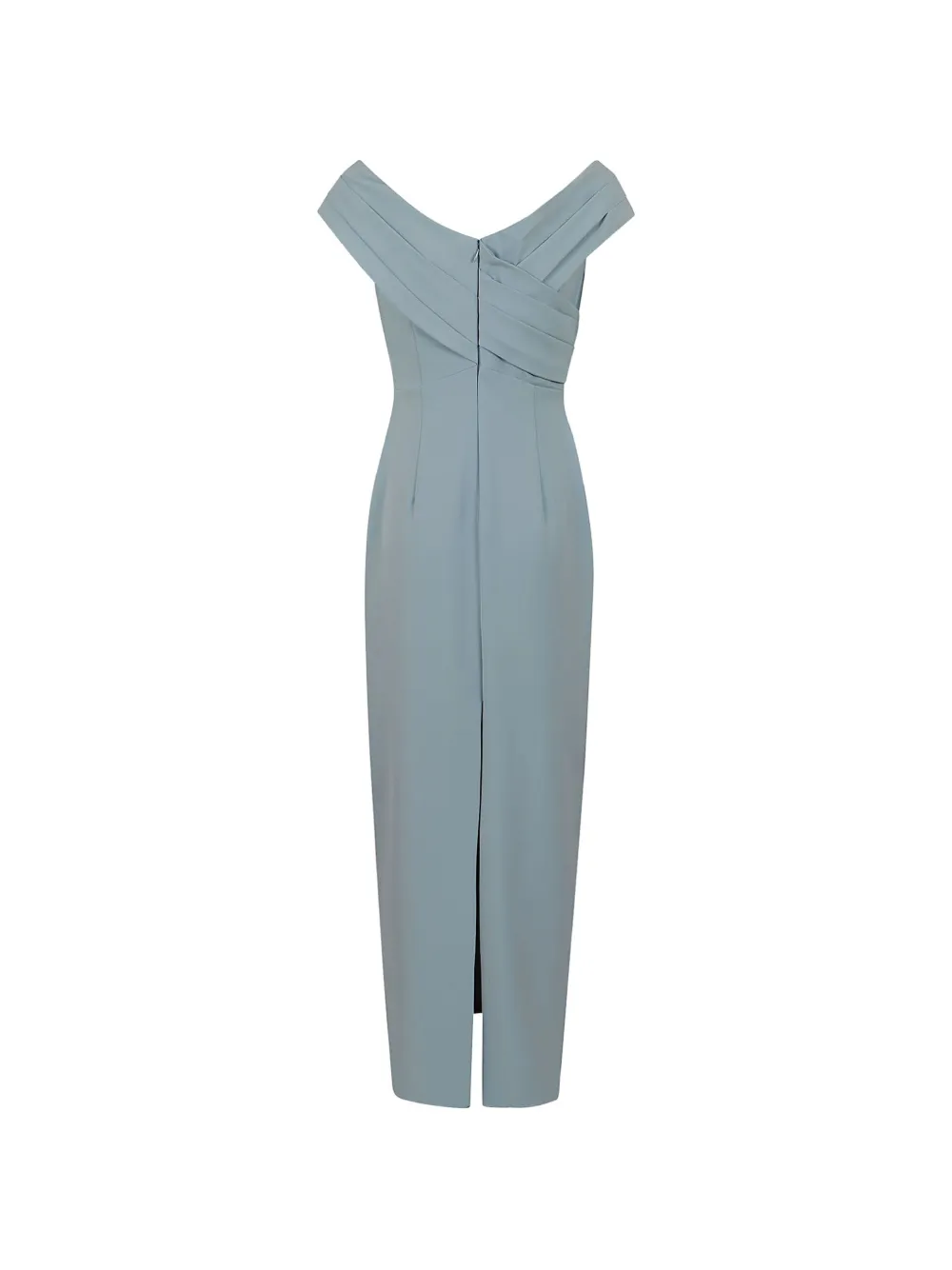Lauren Ralph Lauren Off-shoulder midi-jurk Blauw