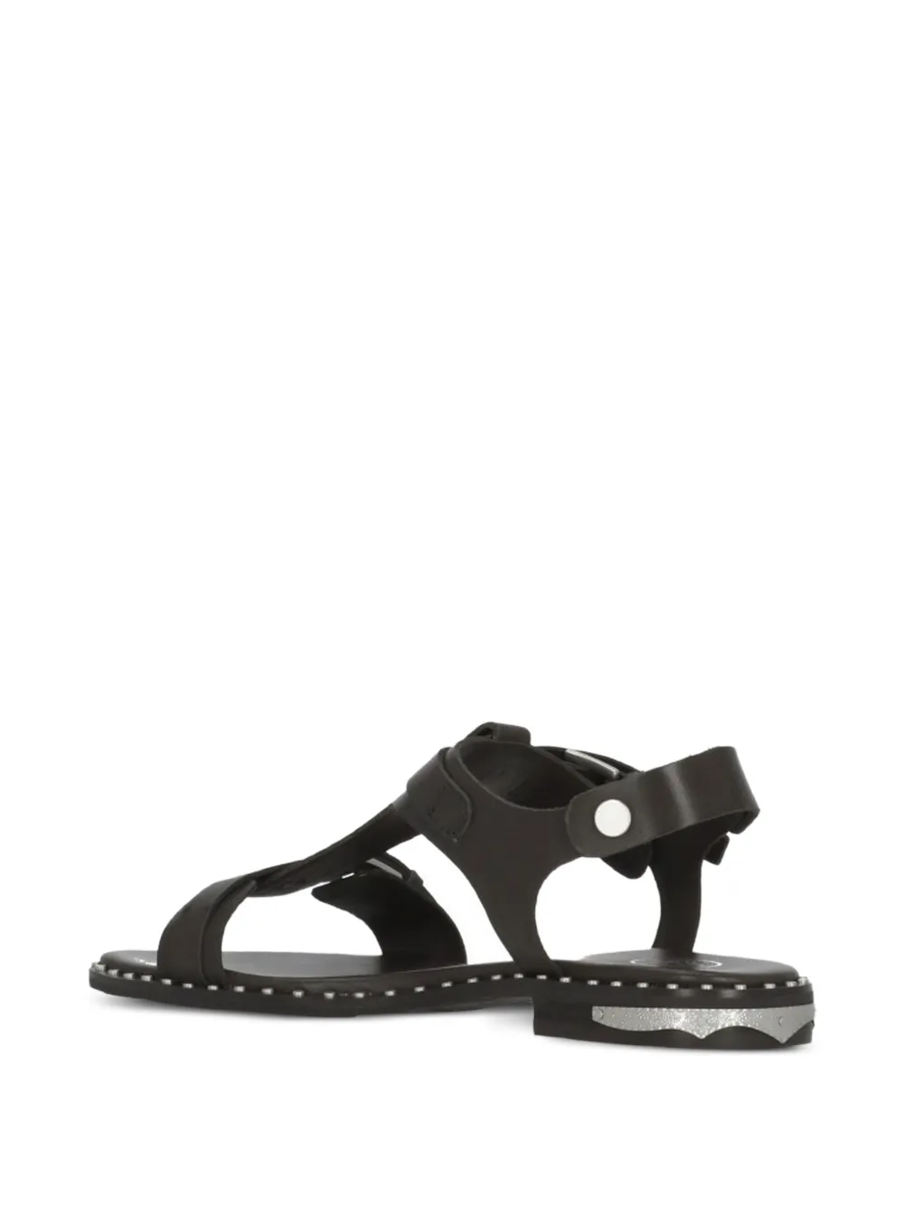 Ash Piper sandalen verfraaid met studs en gespbandje Bruin