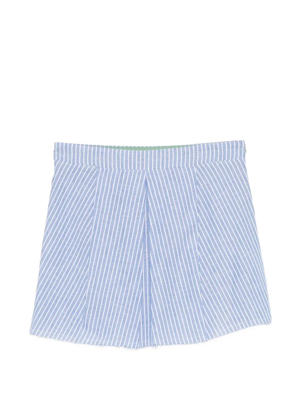 Merci striped pleated skirt - Blu