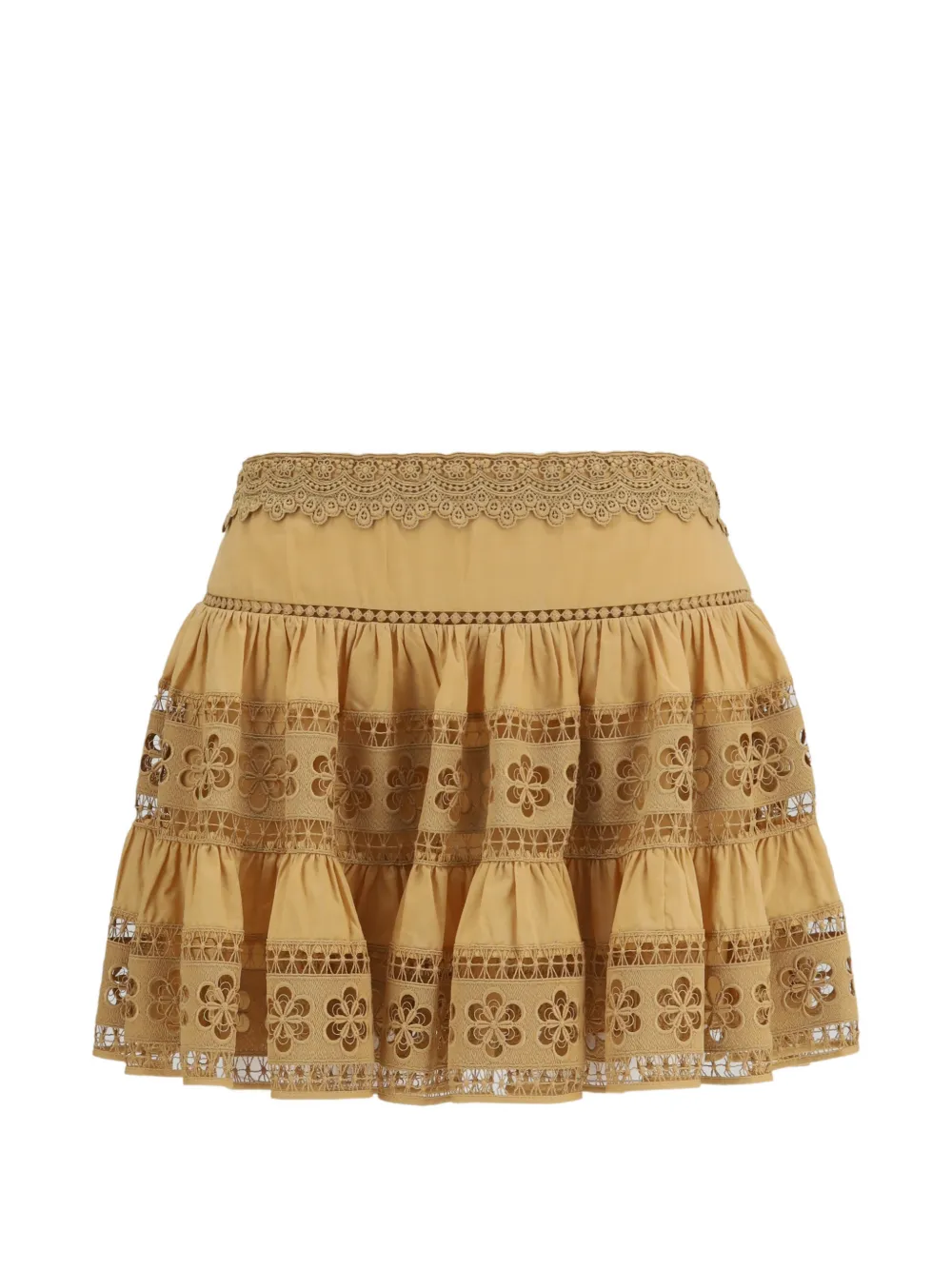 Charo Ruiz Ibiza Lea broderie anglaise rok Beige