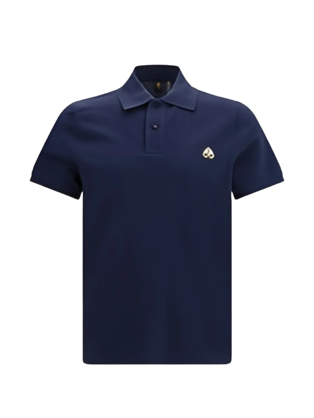 Moose Knuckles Everett logo-plaque polo shirt - Blu