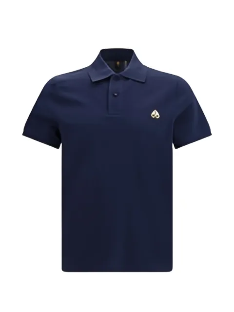 Moose Knuckles Everett logo-plaque polo shirt