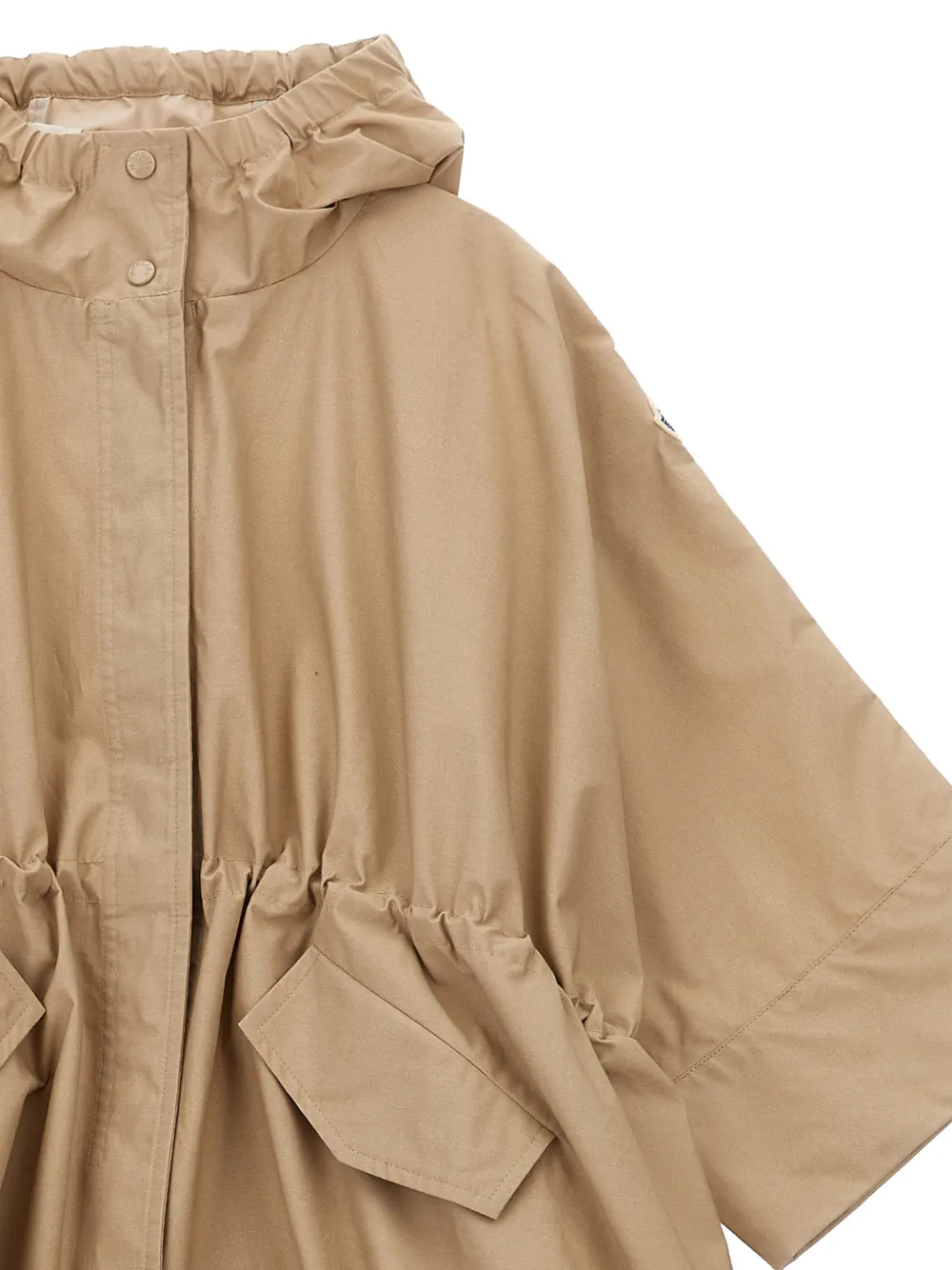 Moncler Enfant Flared jack met capuchon Beige