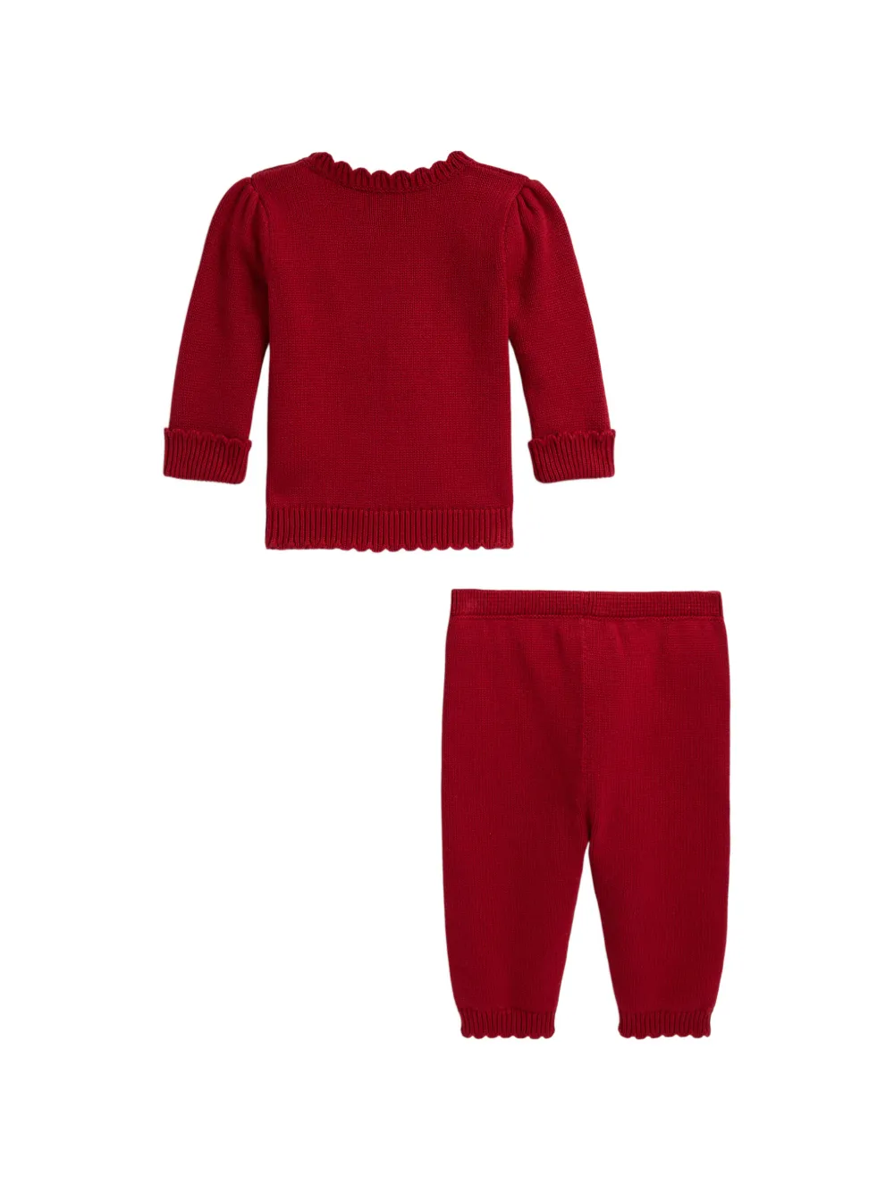 POLO RALPH LAUREN KIDS Broeken set met ijsbeerprint Rood