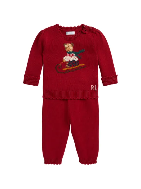 POLO RALPH LAUREN KIDS Polo Bear trousers set
