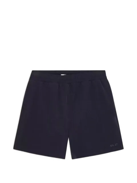 NN07 Holiday logo-embroidered swim shorts