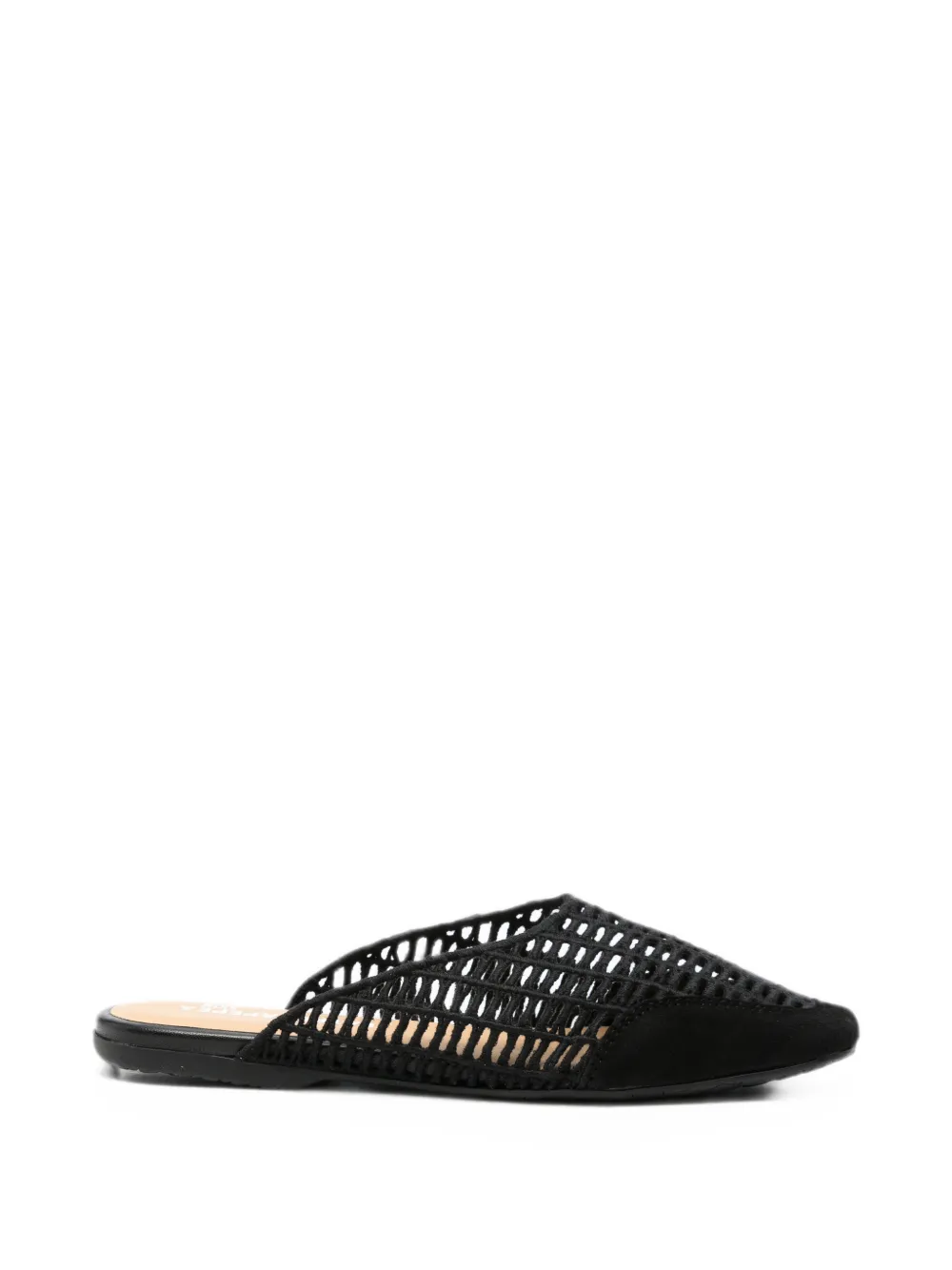 Patrizia Pepe Raffia woven mules Zwart