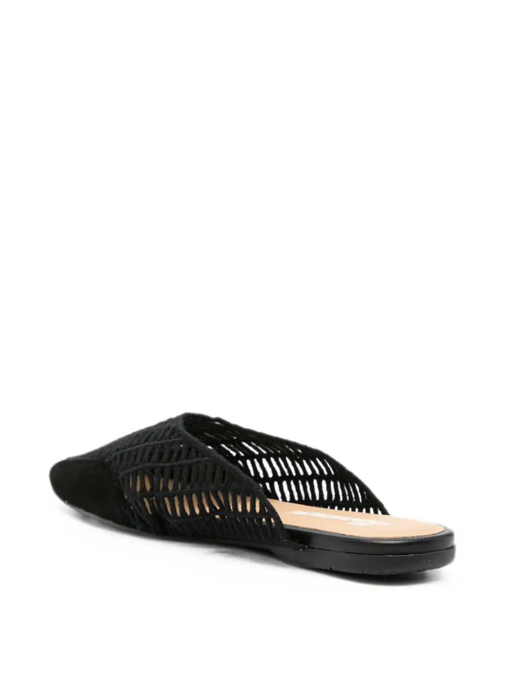 Patrizia Pepe Raffia woven mules Zwart