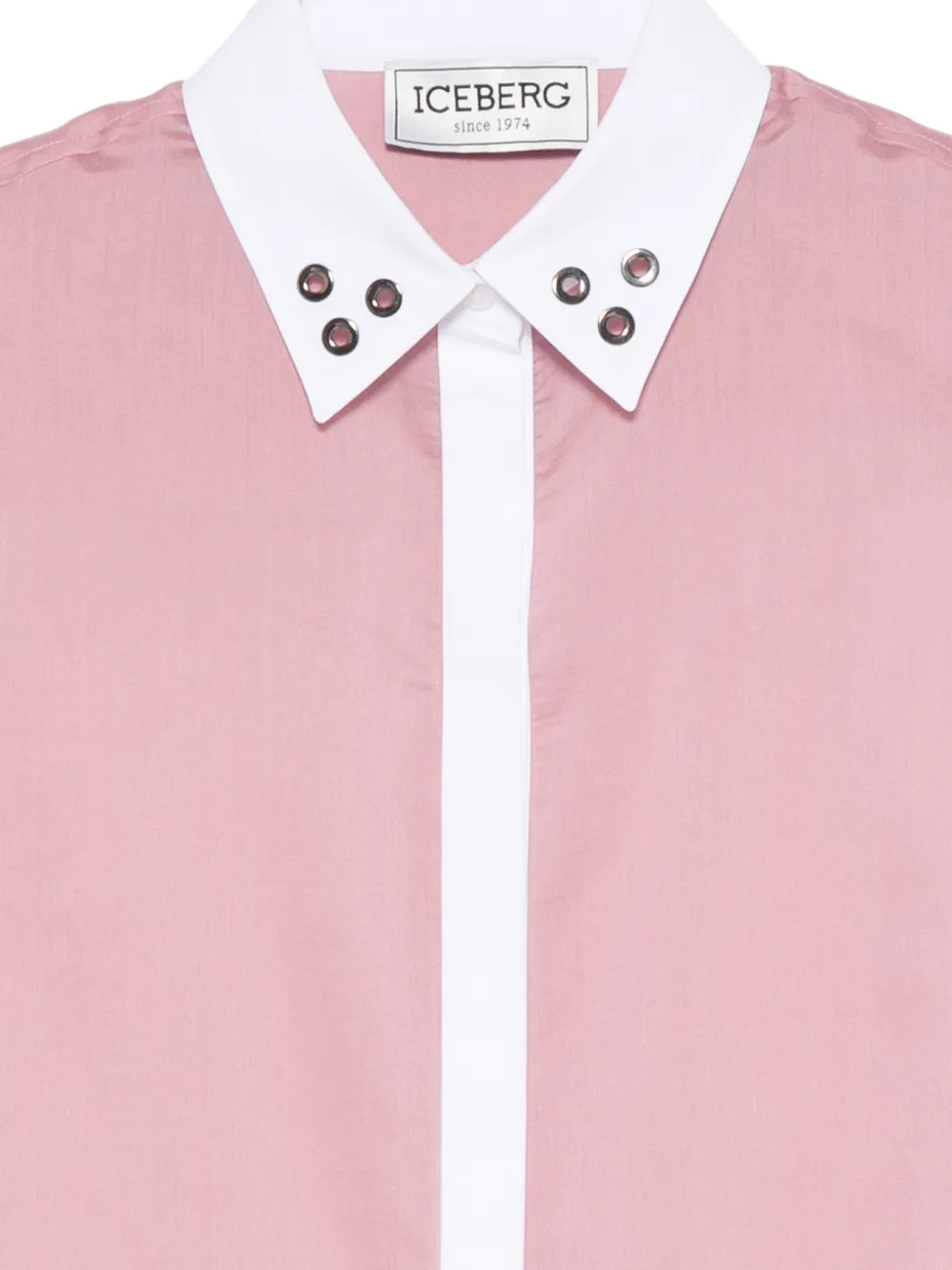 Iceberg Mouwloze blouse verfraaid met ringlets Roze