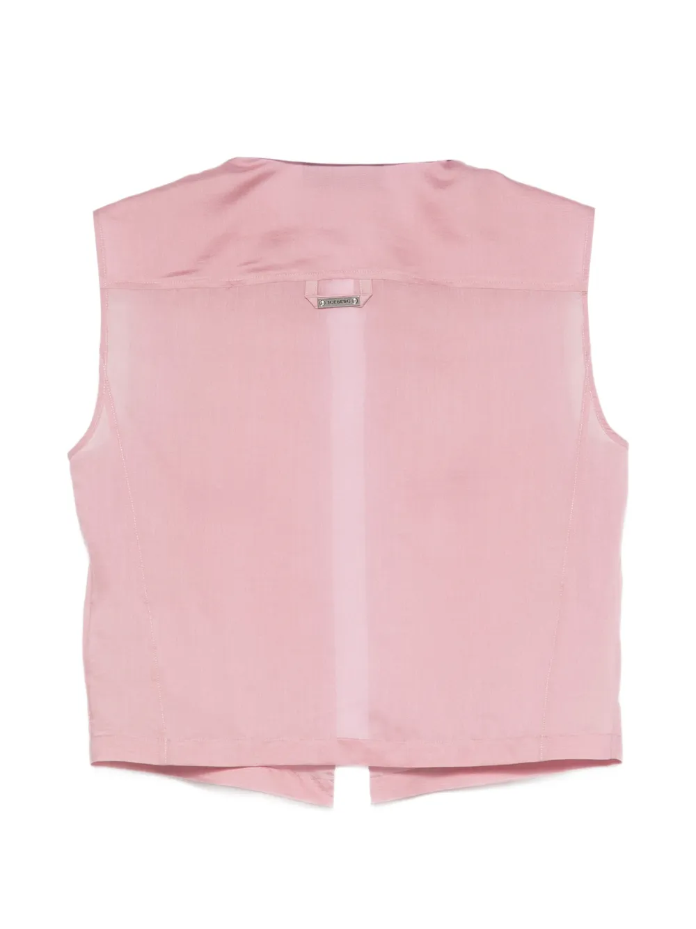 Iceberg Mouwloze blouse verfraaid met ringlets Roze