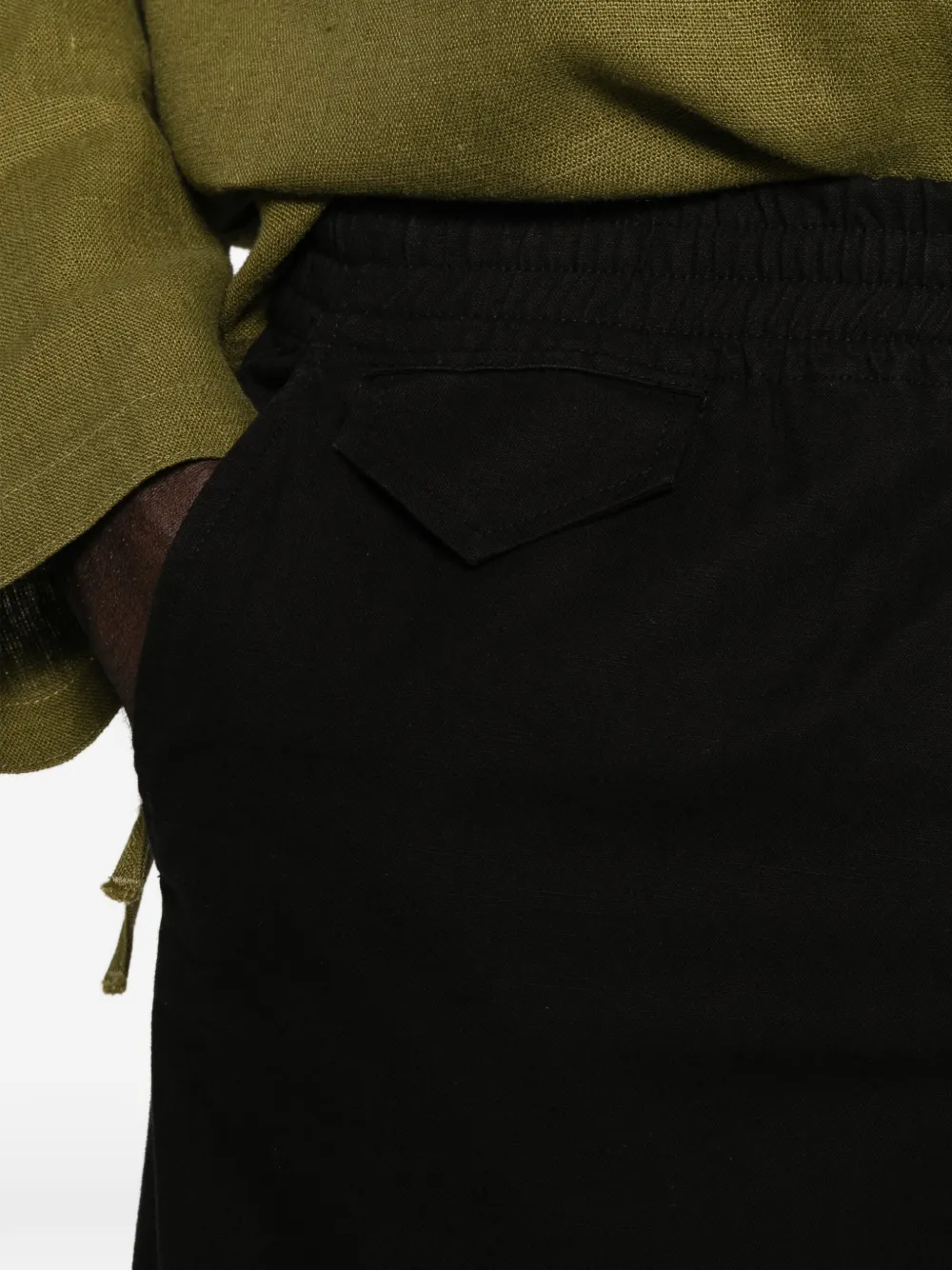 A.P.C. Broek met elastische taille Zwart