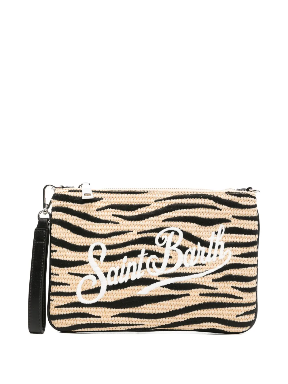 MC2 Saint Barth Kids Parisienne zebra-pattern clutch bag - Toni neutri