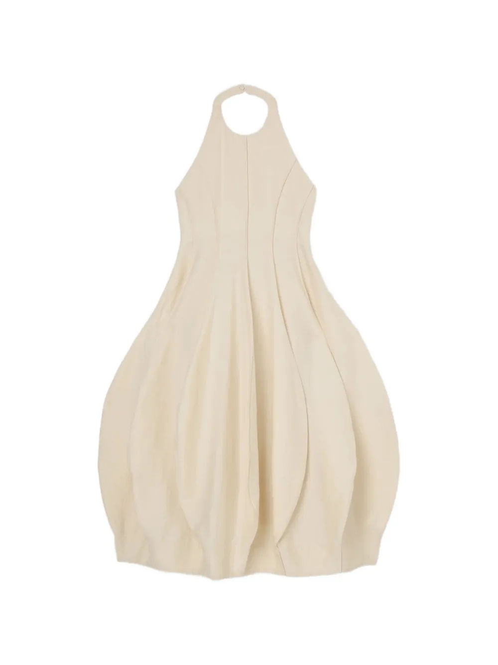 Róhe halter-neck pleated dress - Neutrals