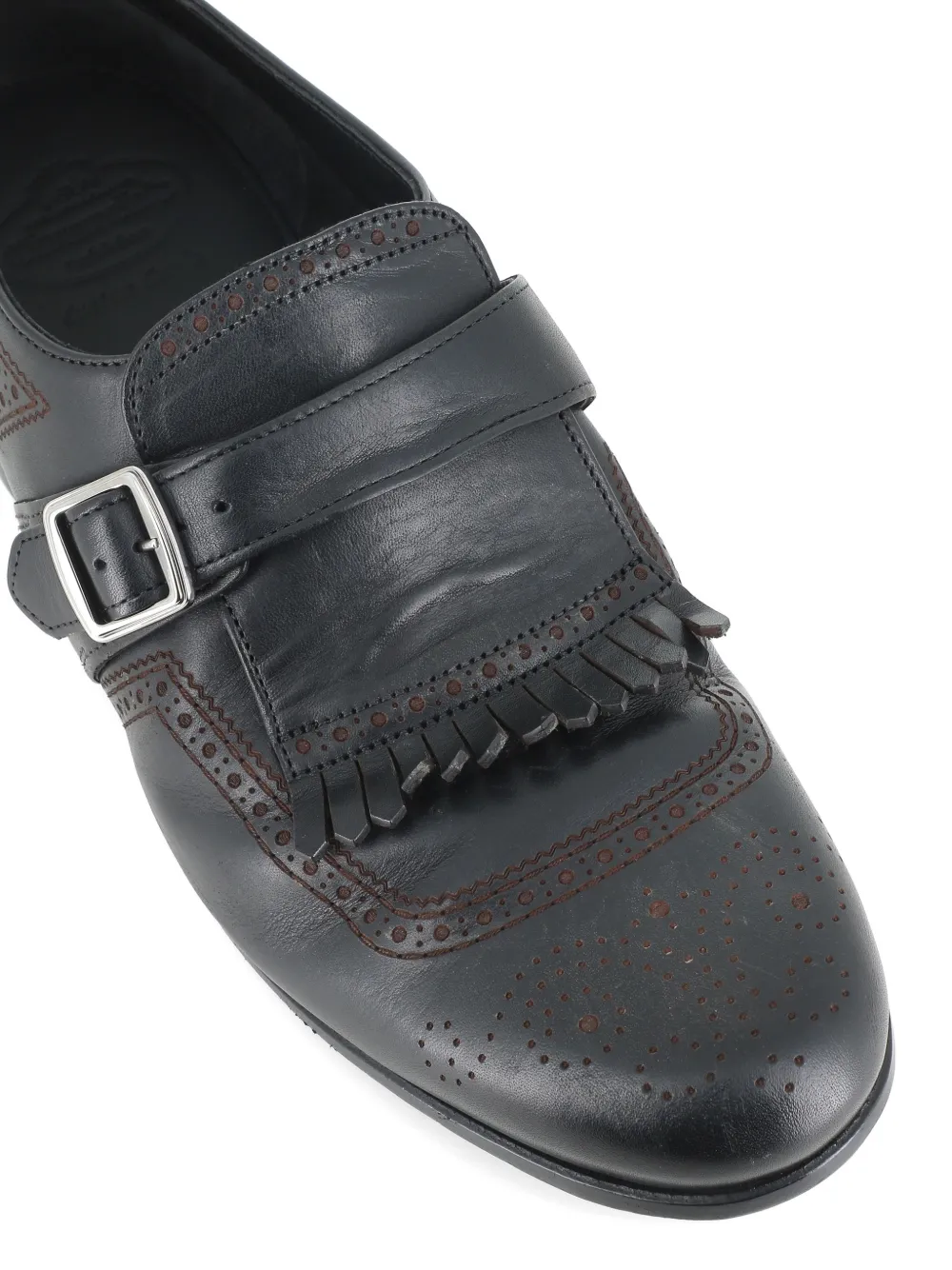 Church's Shanghai brogue monk shoes Zwart