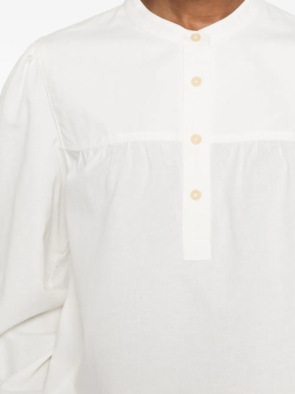 A.P.C. Gesmockte blouse Wit
